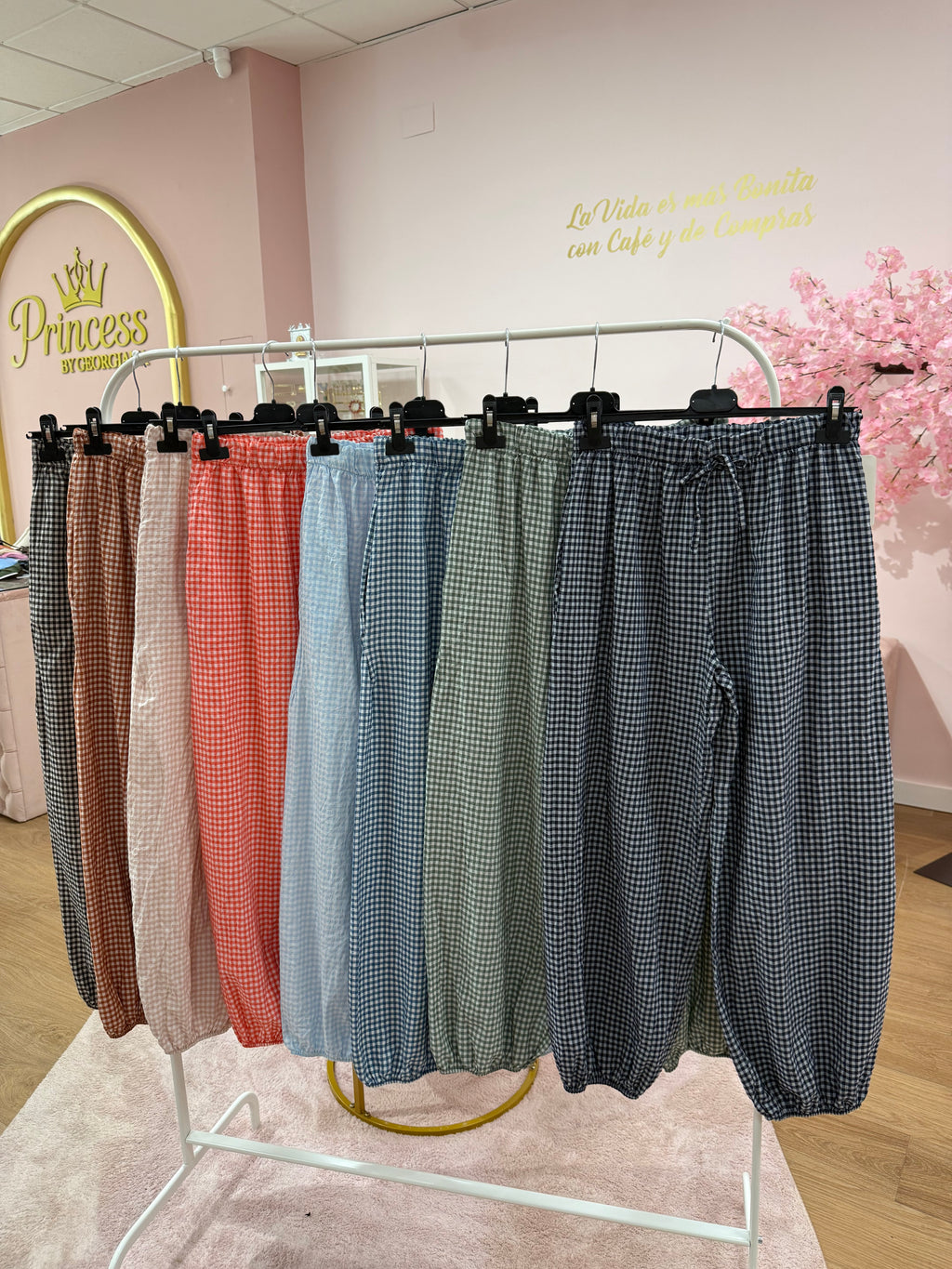 ✨PANTALÓN BOMBACHO VICHY✨