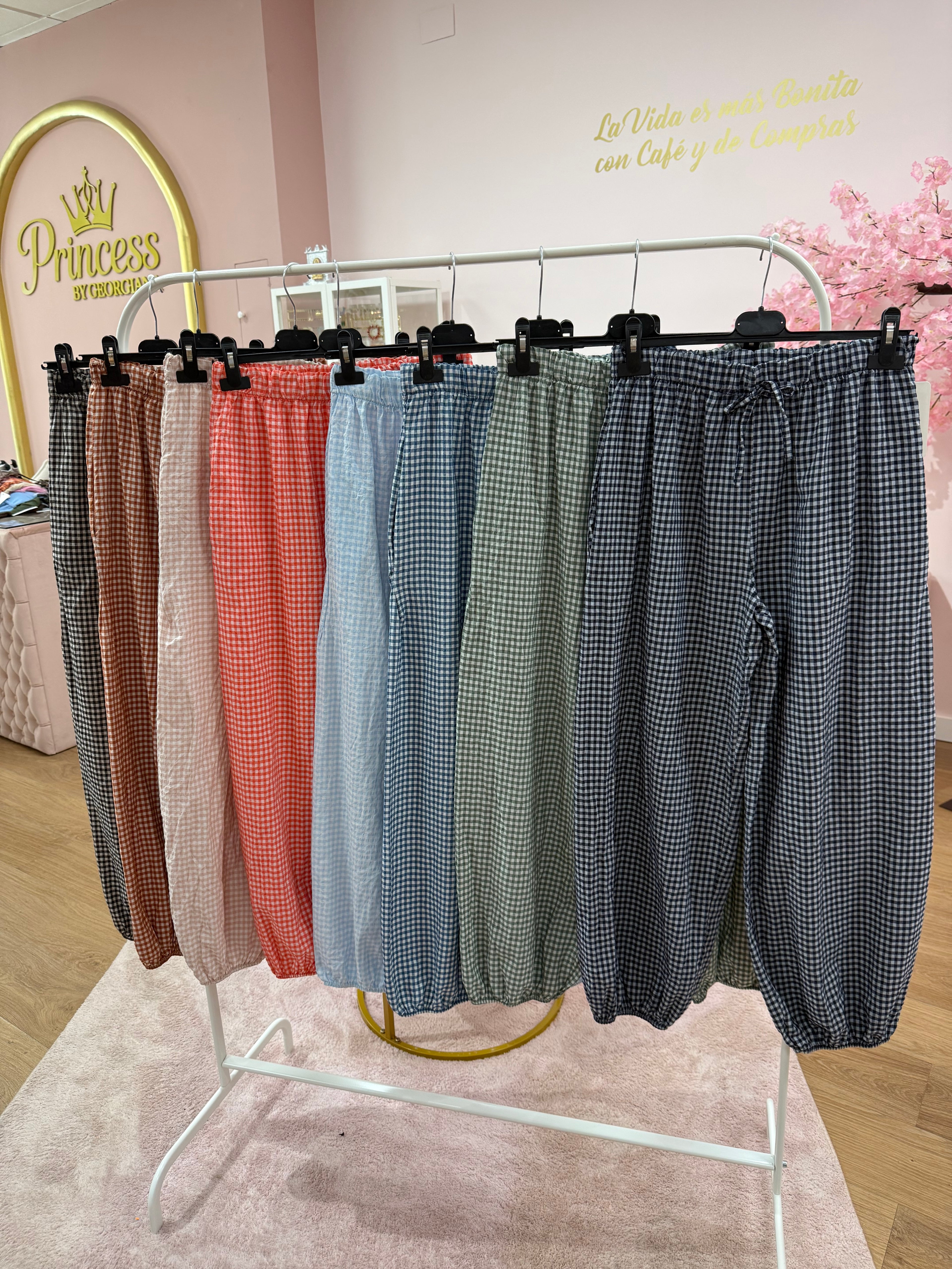 ✨PANTALÓN BOMBACHO VICHY✨